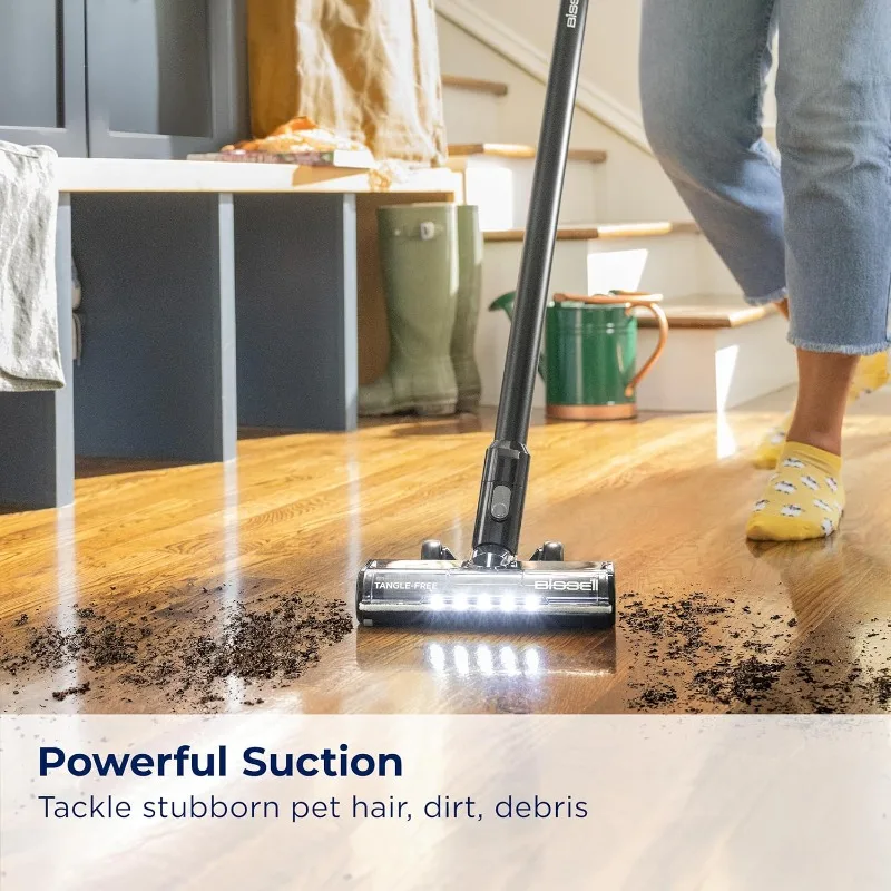 Bissell CleanView XR 200W Lightweight Cordless Vacuum w/Removable Battery, 35-min runtime, Tangle-Free Brush Roll, LED Lights