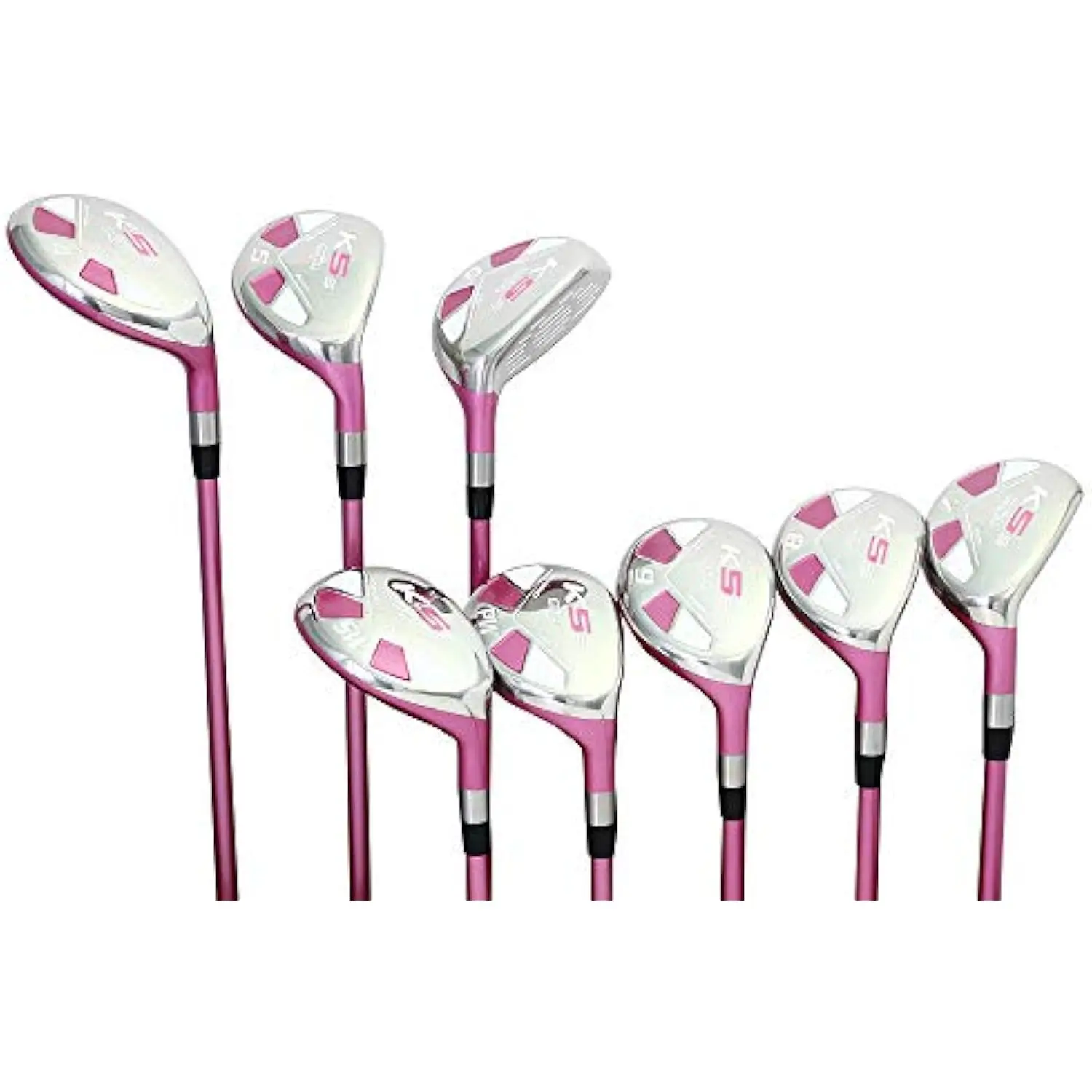 

Pink Petite Senior Ladies Golf Hybrids Irons Set New Senior Petite Women Best All True Hybrid Ultra Light Weight Forgiving Fuc