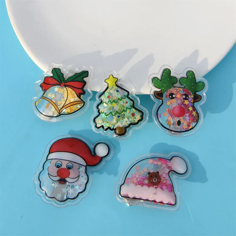 Christmas Handmake Dog Hairpin Various Colorful Cartoon Style Jewelry Hair Clip for Puppy Cat Hair Dog Accessories