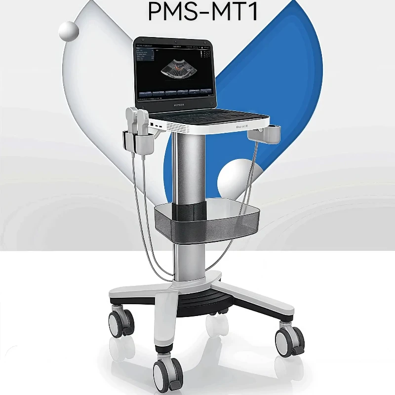 

Light Luxury Style Medical Ultrasound Trolley Hospital Tool Trolley Floor Standing Aluminium Carrito Organizador Furniture