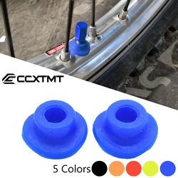 Motorcycle Silicone Air Valve Dust Mud Guards Mouth Washers Seal Gasket For Dirt Bike ATV UTV Motocross Universal Accessories
