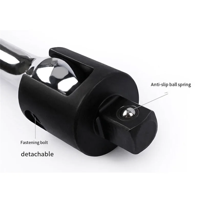 COME 1/2 Breaker Bar 18-Inch Length Rotating Flex Head CR-V Steel Breaker Bar 1/2 Inch Drive