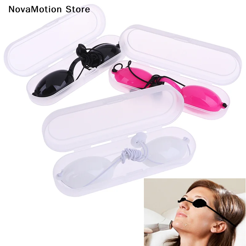 [NM]1Set Laser Protection Goggles With Case Eyepatch Laser Light Protective Safety Glasses Goggles IPL Beauty Clinic Patient[NM]