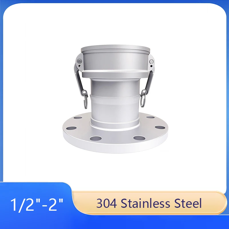

1pc 304 Stainless Steel C-Type Quick-Connect Flange DN15 DN20 DN25 DN32 DN40 DN50 For Connecting Various Conveying Pipelines