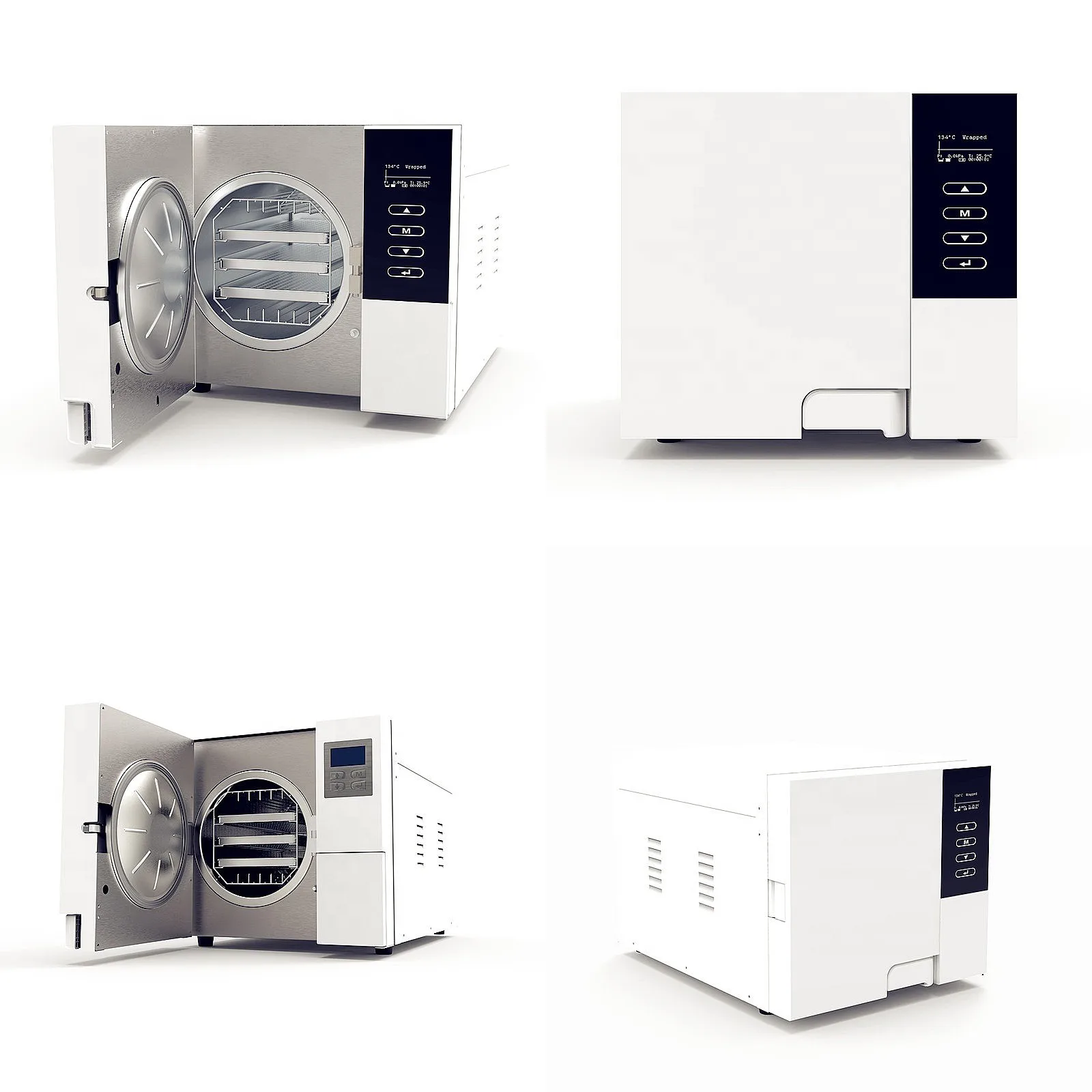 CE Certified 18L LCD Class B Autoclave Steams Sterilizer Dentals Dry Heat Sterilization