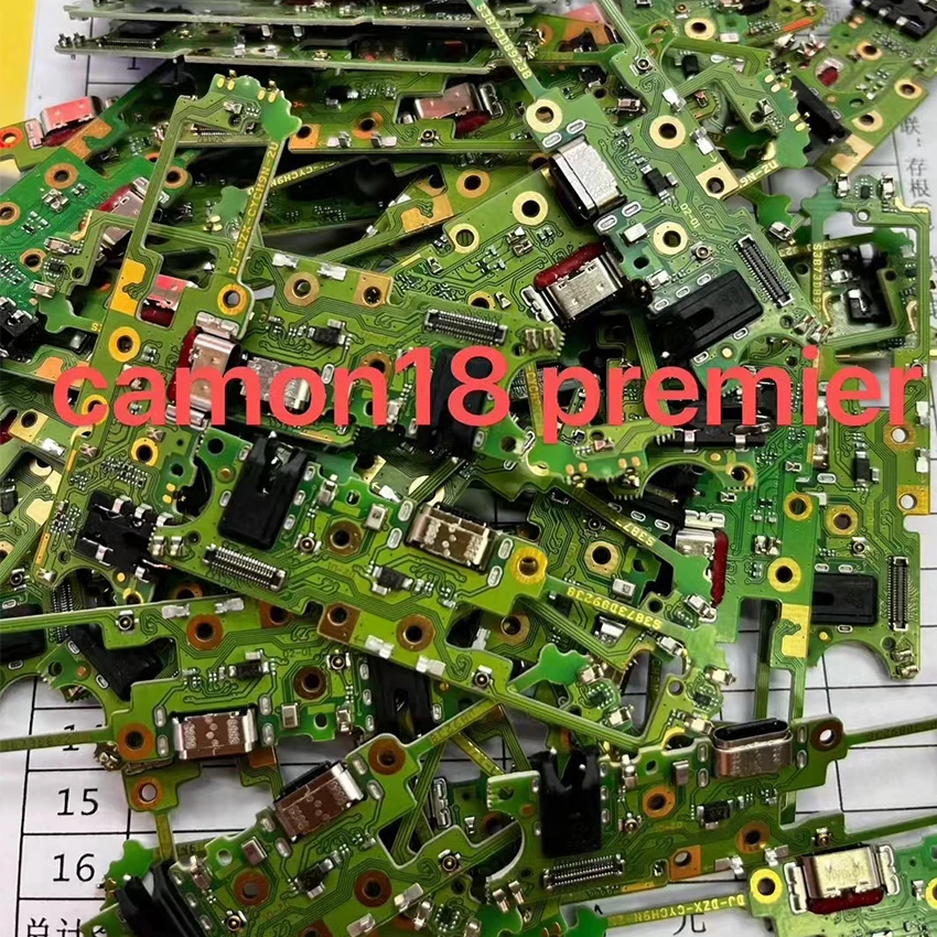 For Tecno Camon 18 Premier CH9 18 USB Charging Port Dock Connector Board Flex Cable