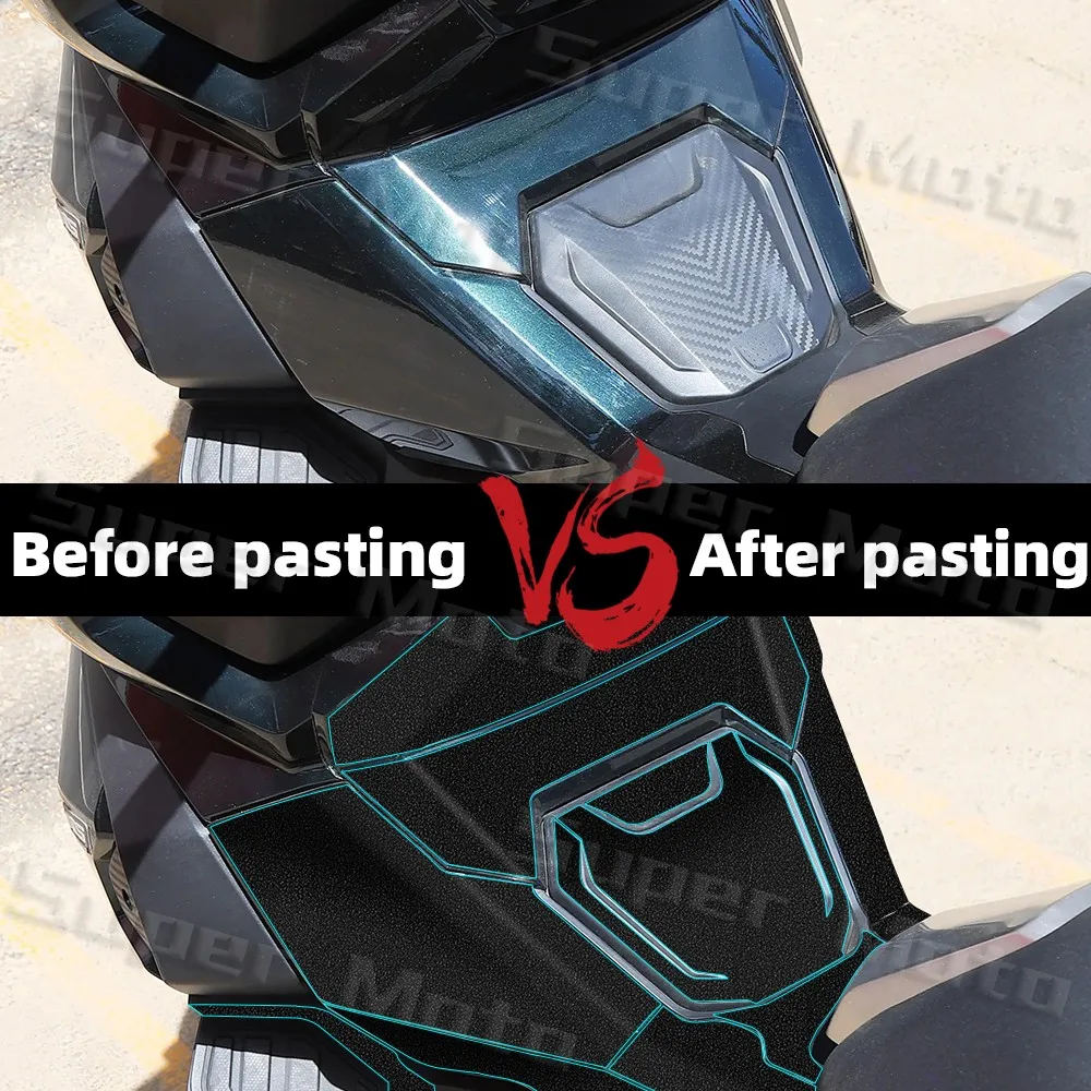 For SYM HUSKY ADV 150 husky 150 Motorcycle Full Body Protection Sticker Thick Frosted Armor Decal Anti Scratch Accessories