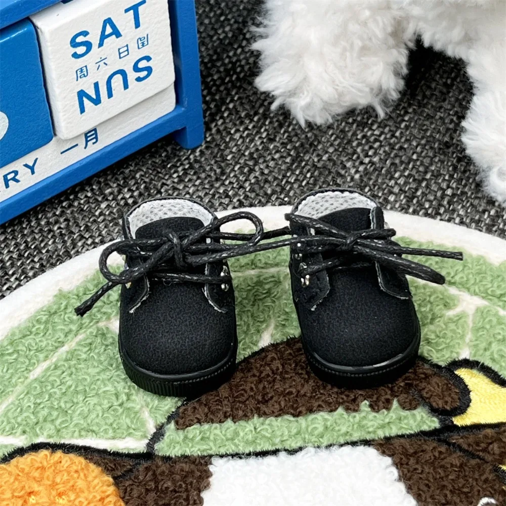 Dress Up Sitting Party Mini Leather Shoes Universal PU Cotton Leather Shoes Sneakers Cartoon Clothes Shoes DIY