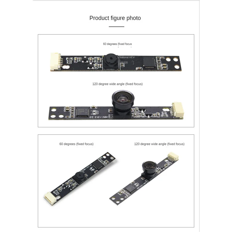 Classic-20X OV2659 HD Camera Module 2 Million Pixel 60° 1600X1200 5Fps USB Camera Module Drive-Free For-Android Laptop,60 Degree
