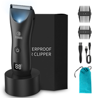 Intimate Pubic Hair Removal for Men Electric Groin Trimmer Male Shaver for Sensitive Areas Waterproof Safety Razor Body Hair