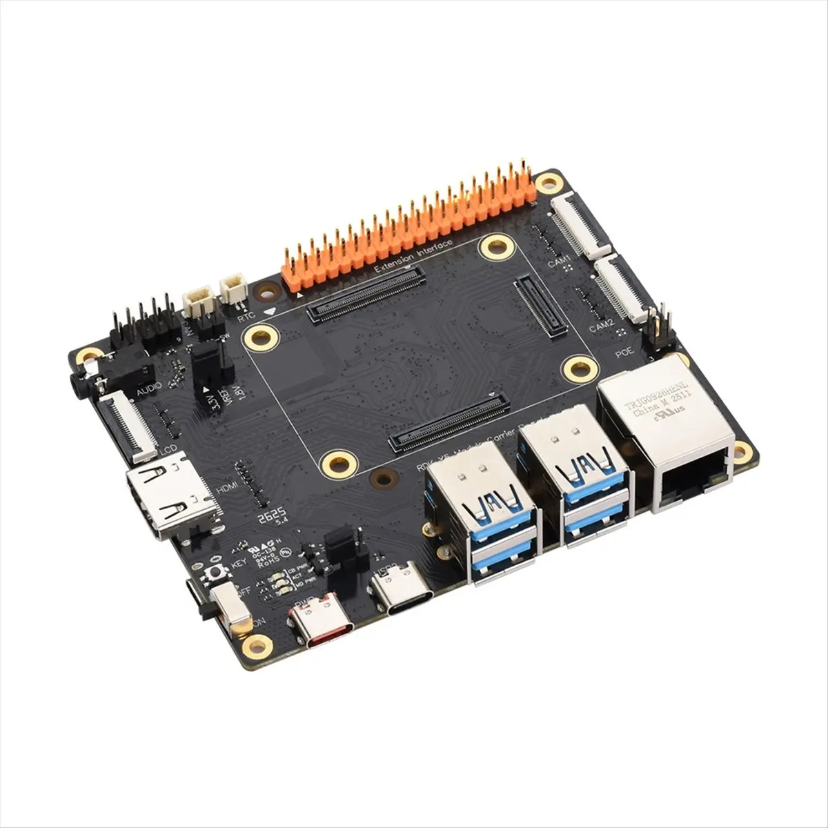 

(ABGQ) Модульная плата-адаптер RDK X5 MD для базовой платы D-Robotics, USB 3.0, MIPICSI, 40-контактный адаптер, комплект для разработки RDK X5