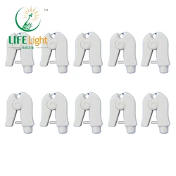 10 Pcs 4.0 Banana Plug Turn To Clip Electrode Adapter ECG/EKG Cable To Electrode Pad Connector Accessories