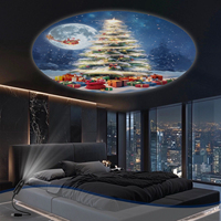USB powered Christmas tree projection light, creates romantic and warm lighting, Christmas atmosphere light, 360° rotatable
