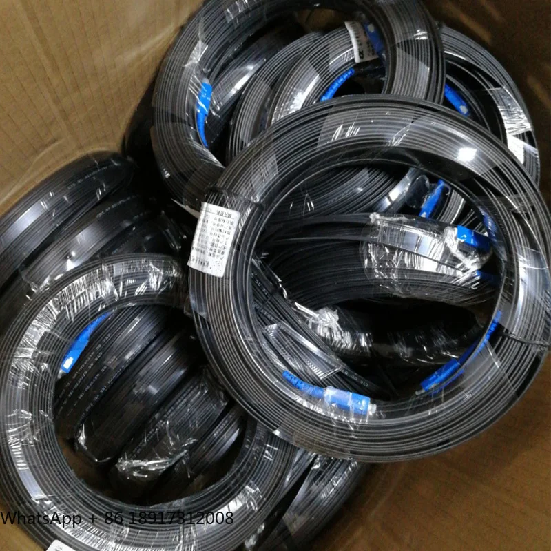 Single Mode Simplex Fiber Optic Patch Cord, Optical Patch Cable, Indoor Drop Cable, 2 Steel, 1 Core, 500m customized