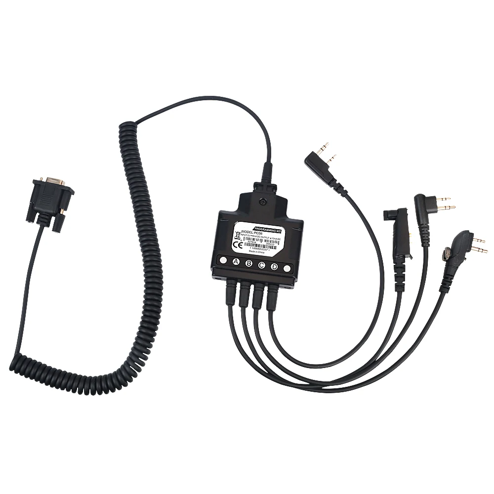 Walkie Talkie Progrmming Kit 4 in 1 Com Port Universal Programming cable for Hytera HYT TC-508 TC-700 TC610 TC3600S TC-368 BD506