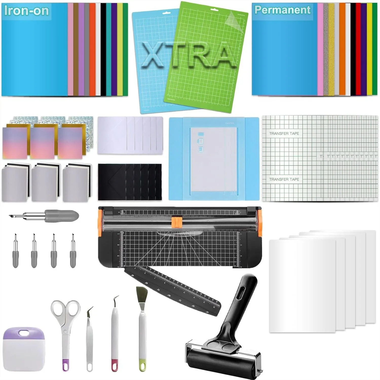 

Cricut Joy Xtra Starter Kit, Complete Bundle with 8.5x12 Accessories and Supplies for Beginners