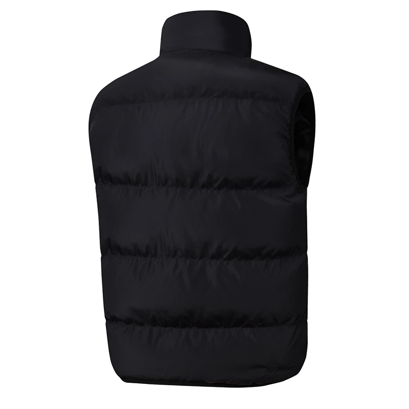 Unisex Color‑Block Stand Collar Vest Lightweight Windproof Water‑Repellent Sleeveless Gilet With Zipper Pockets Warm Coat