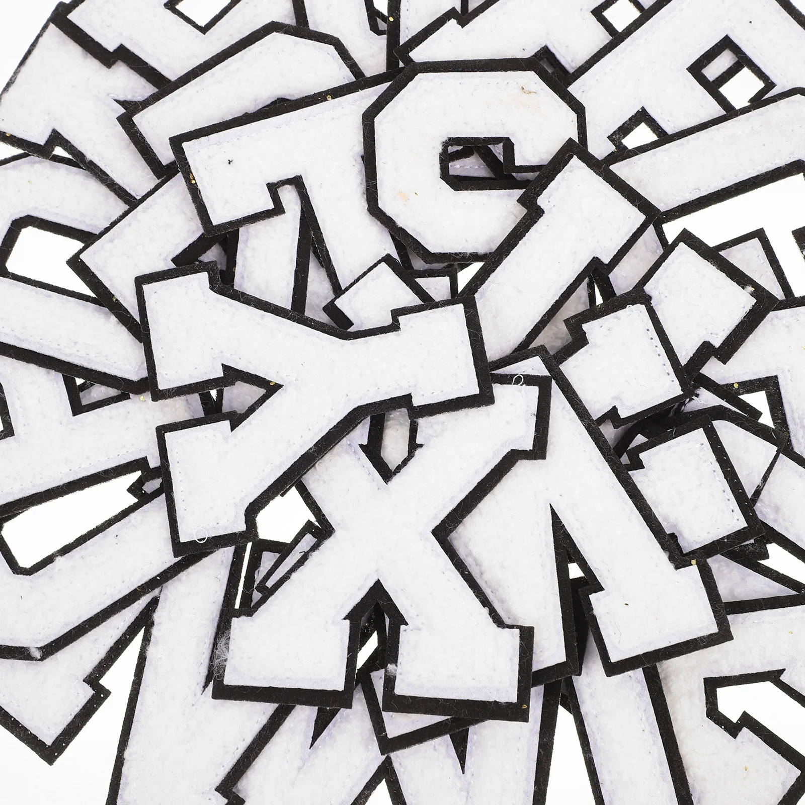 

52Pcs Letter Patches Iron on Letters for Clothing Jean Jackets Bags Iron on Embroidered Patches Alphabet Appliques Decorative