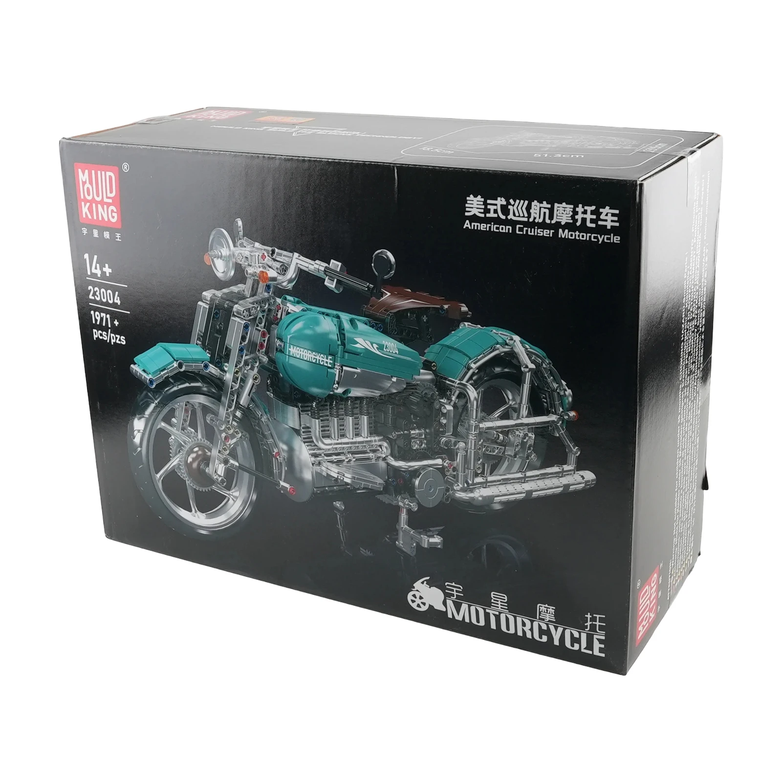 

Mould King 23004 American Cruise Motorcycle Building Blocks Set Simulation Model Collectible Ornament Birthday Gift for Adults