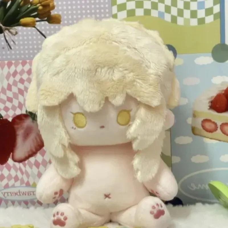 Genshin Impact Lumine Kawaii 20cm/8\'\' Anime Game Soft Cotton Toy Figures Dress Up Cosplay Plushies Doll Fans Collection Gifts