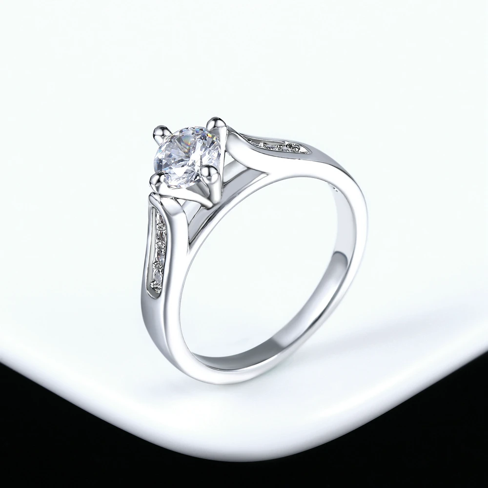 New Crystal Wedding Rings for Women Shiny Cubic Zirconia Women\'s Ring Engagement Promise Ring Gifts Fashion Jewelry KCR033 R064