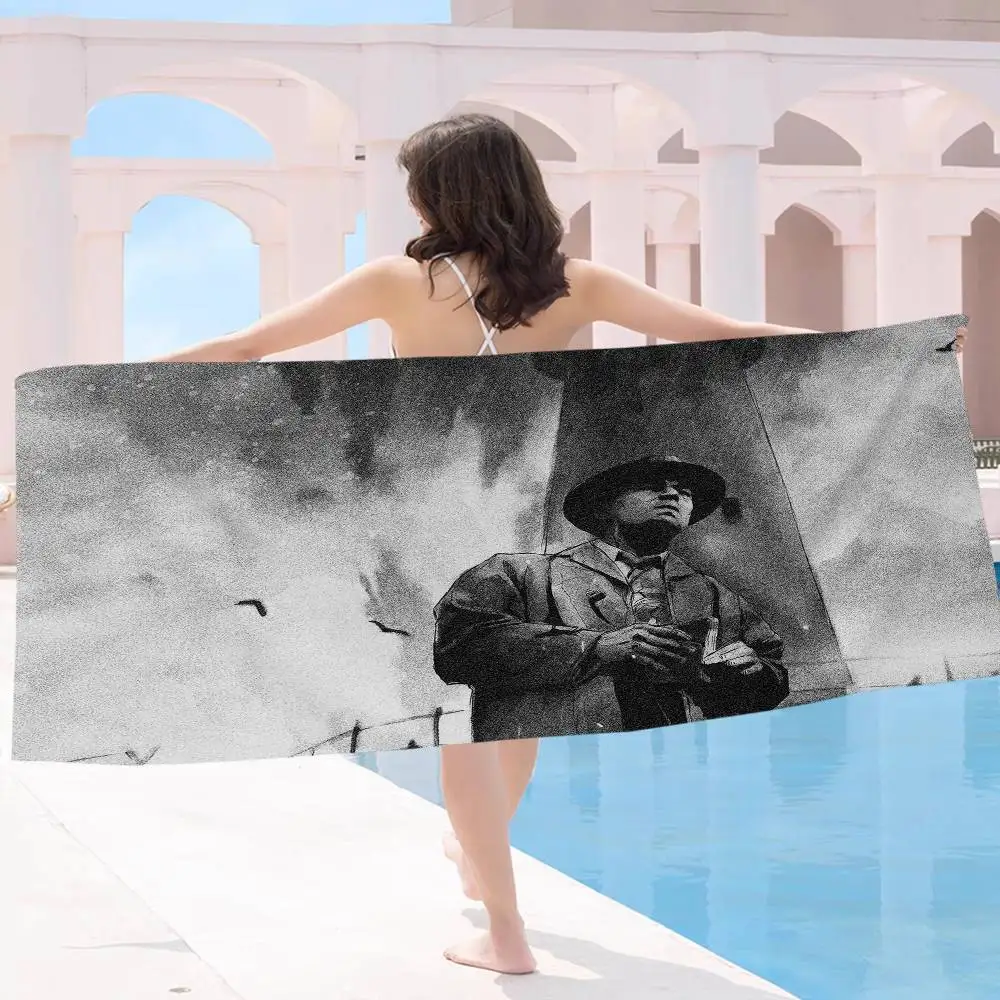 Classic Movie S-Shutter IslandS Microfiber Printed Beach Towel Mountain Climbing Beach Swimming Running Absorbent Soft Towel