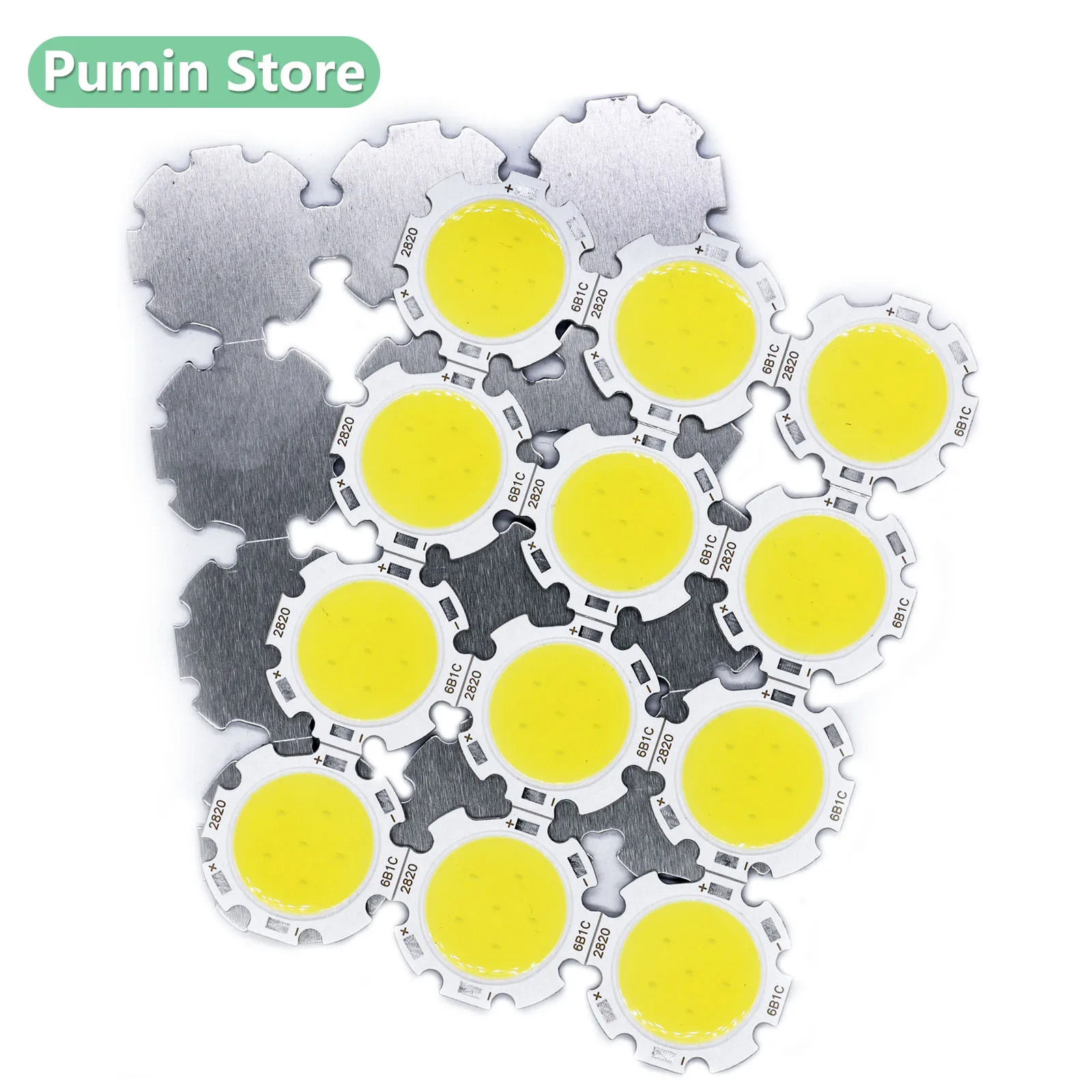 10-100pcs A Lot LED COB Light Bulb 3v 900mA 6500K 3W LED Source Chip Light Lamp Spotlight Downlight Lamps Light Bulb DIY