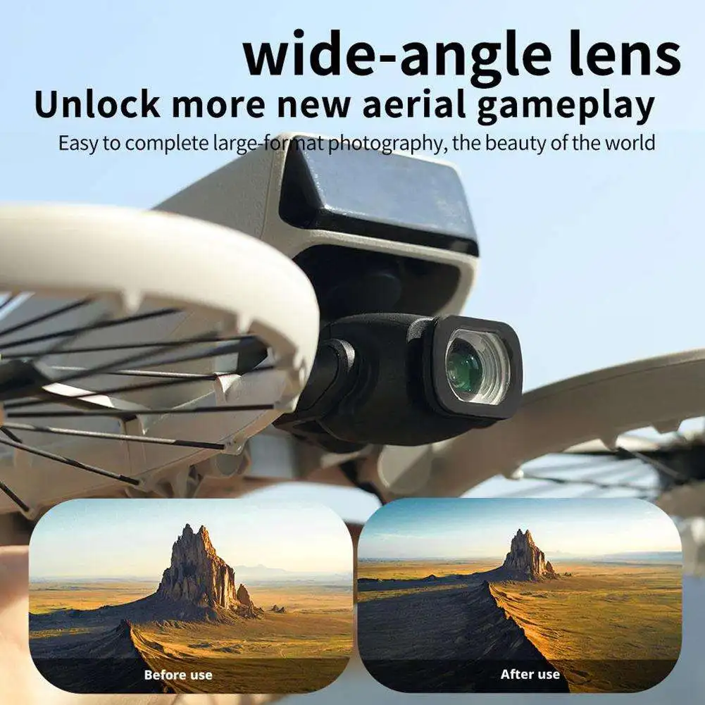 

Широкоугольный объектив для флип-дрона DJI с магнитным креплением/много покрытия/оптическое стекло, профессиональные аксессуары для линз для дрона на открытом воздухе V8N6