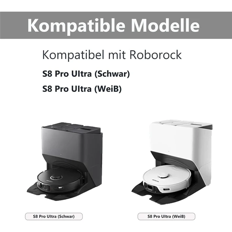 로보락 S8 프로 울트라용 라이트-파츠 액세서리 세트, 먼지 봉투 물티슈 걸레 사이드 브러시, 예비 부품 진공 로봇 액세서리