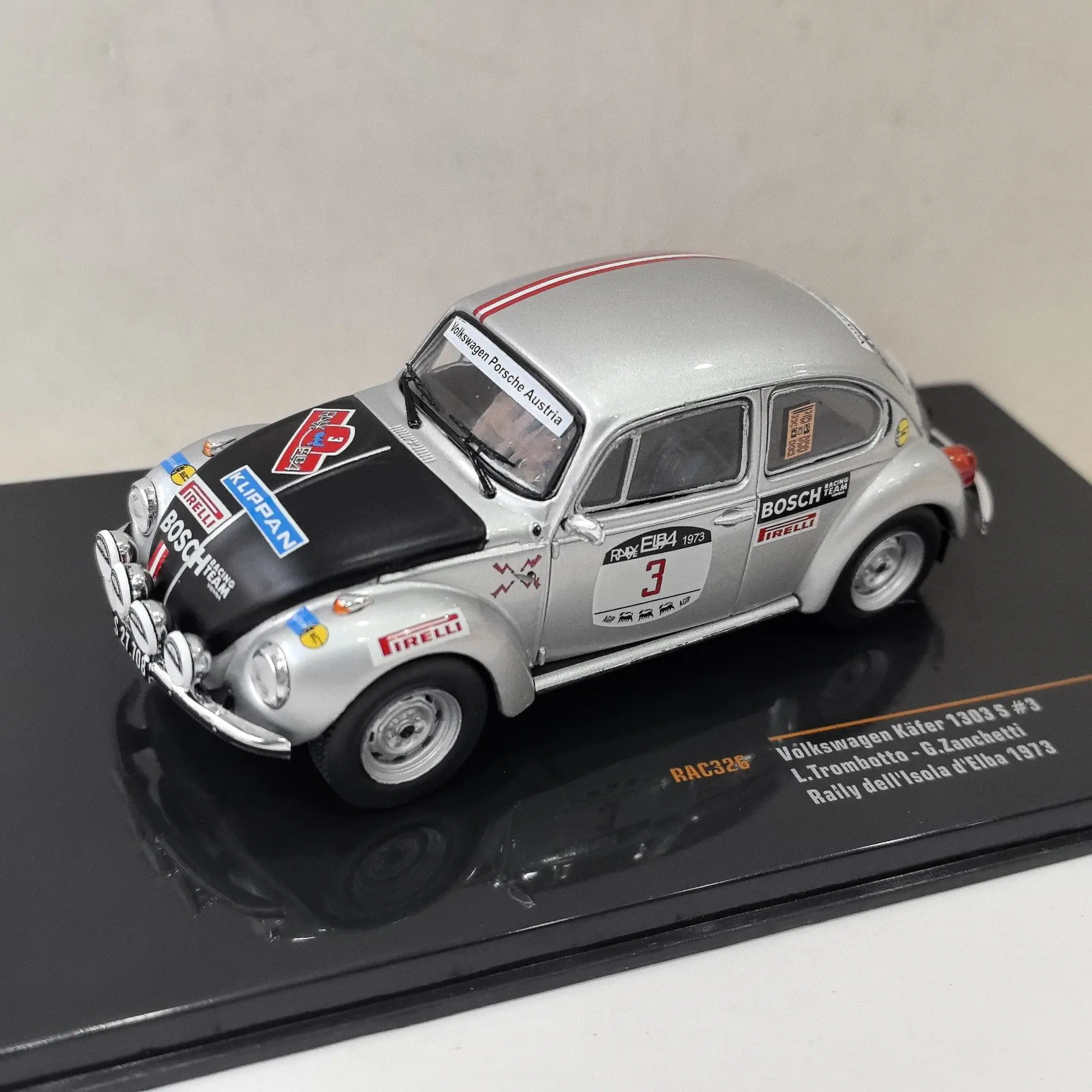 Diecast IXO 1/43 Scale VW KAFER 1303 S #3 1973 VW Beetle Racing