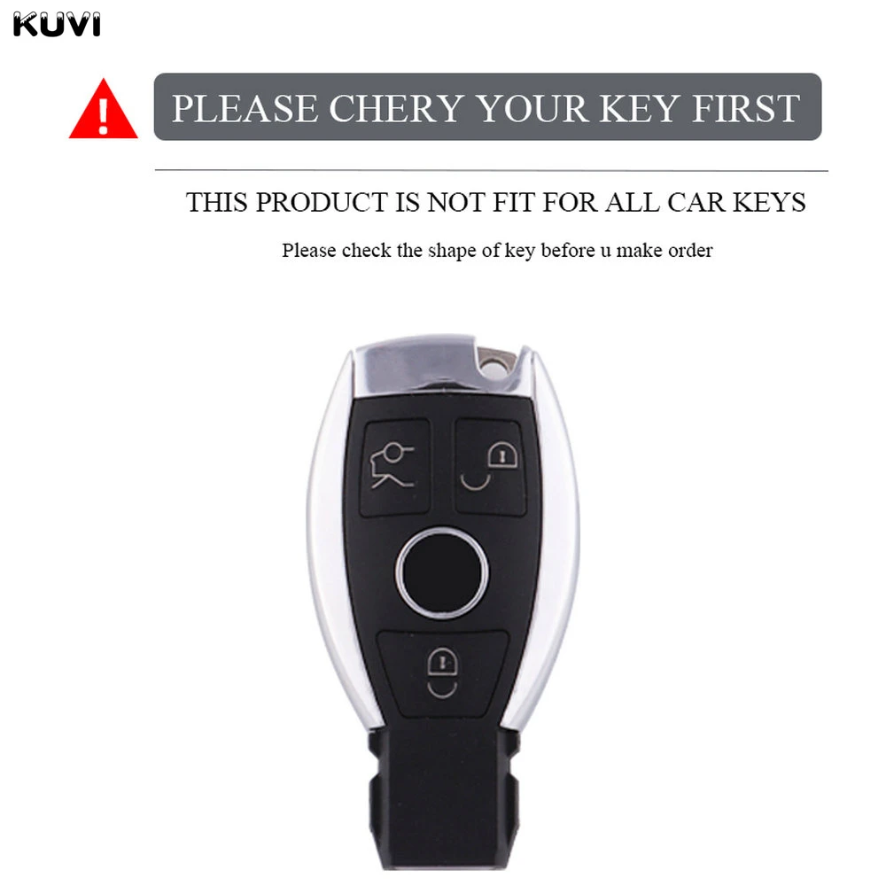 Gun Grey TPU Car Remote Key Case Cover Fob Keychain For Mercedes Benz A B G R Class GLA GLK W176 W204 W251 W463 Accessories