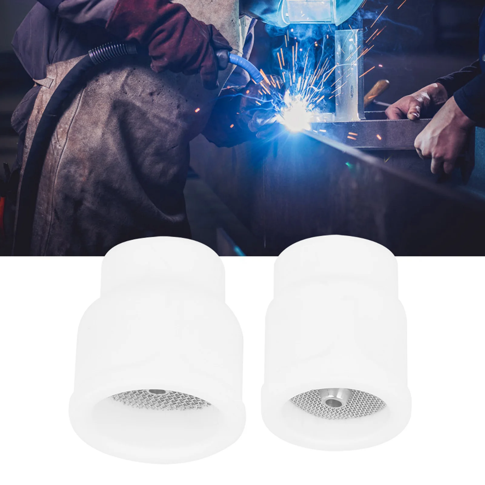 

12# Ceramic Welding Cup Ceramic Welding Cup Set for WP‑17/18/26/9/20 Agon Arc Welding Gun 10# 12# Manual Tool