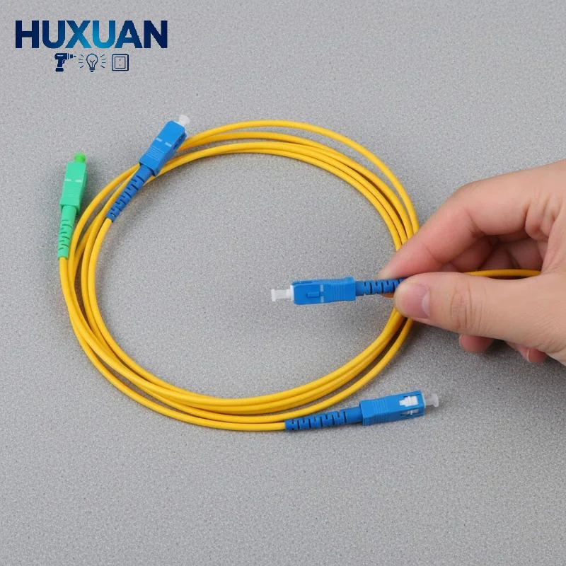【W】APC UPC UPC UPC Optical Fiber Patch Cord Cable Simplex FTTH SM Single-mode 1/2/3/5M Fiber Optic Jumper