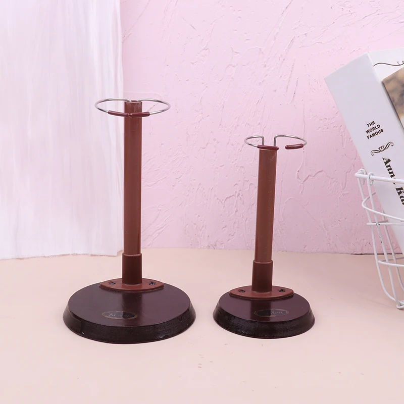 Wooden Doll Stands Display Holder Prop up Girl Dolls 20-60cm Doll Accessories with Stainless Steel Base Doll Model Support Frame