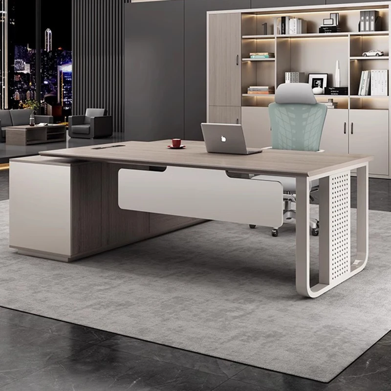 Minimalist Computer Office Desks Corner Wooden Luxury With Drawers Office Desks Manager Storage Furniture Er Arbeitet LLOD