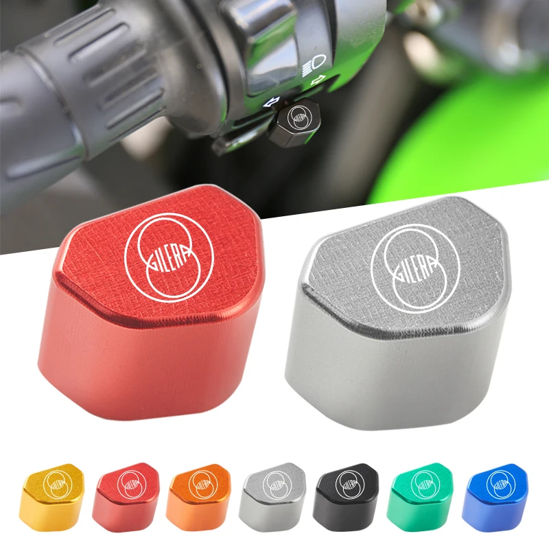 

Алюминиевый переключатель с ЧПУ для мотоцикла, кнопка переключателя указателя поворота, колпачок для ключей для Gilera GP800 Fuoco Nexus 500 Runner 50 125 200, аксессуары