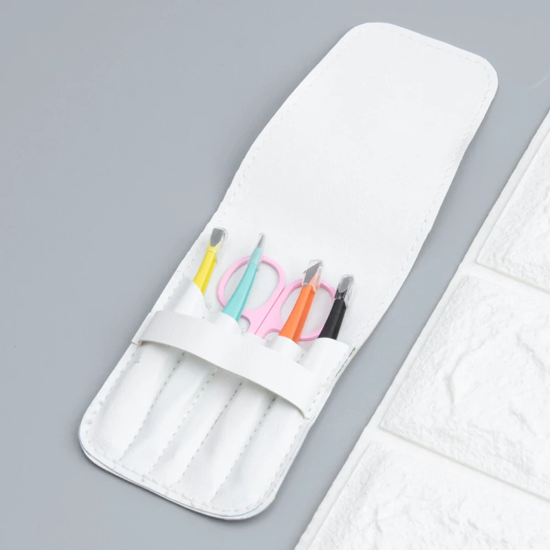 アイブロウピンセット,ステンレス鋼,細い髪,着色,美容ツール,脱毛,4ピース,5個