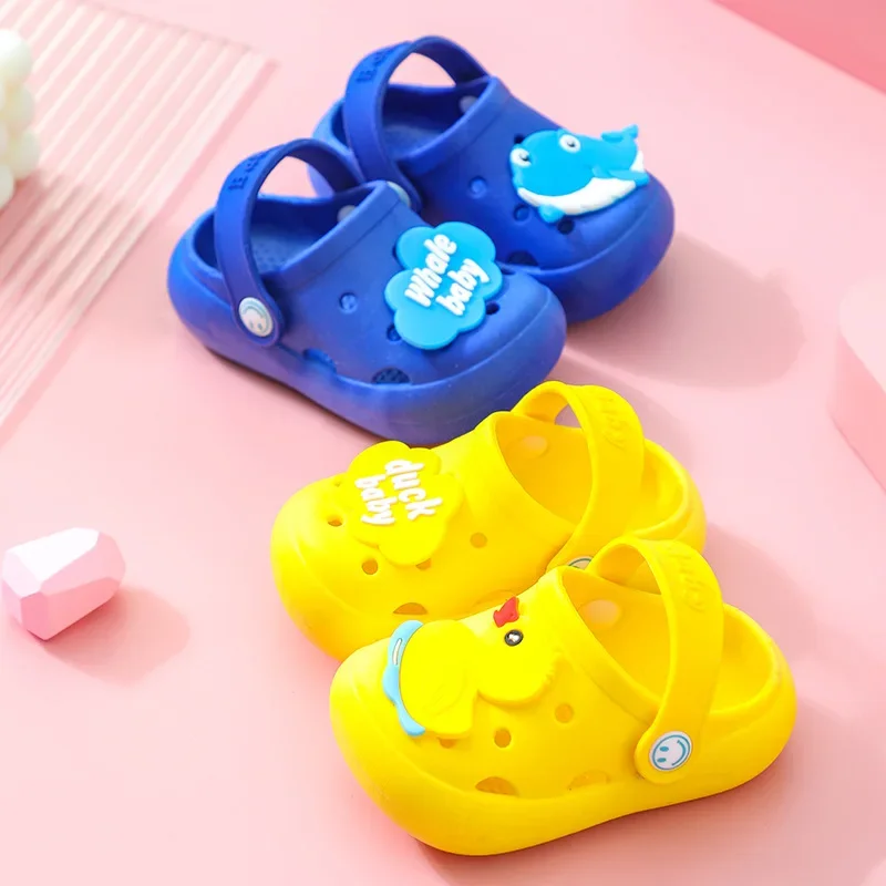 New Style Slippers Kids Home Shoes Cartoon Little Girls Princess Outdoor Beach Sandals Indoor House Slippers Teenager Sandalias