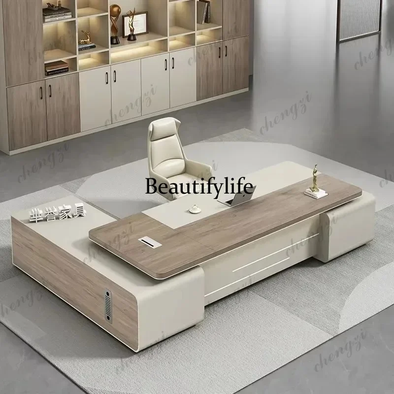 A139  Upgrade Reception Office Desk Organizer Luxury Writing Executive Office Table Standing Specialty Mesa De Escritorio Furnit