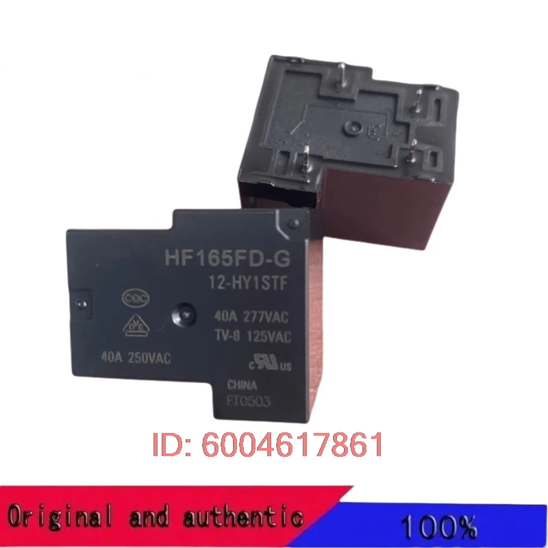 2 PCS Relé de Alta Potência HF165FD HF165FD-G/5-HY1STF HF165FD-G-12-HY1STF HF165FD-G-24-HY1STF HY1STF DC 5V 12V 24V 4 Pinos