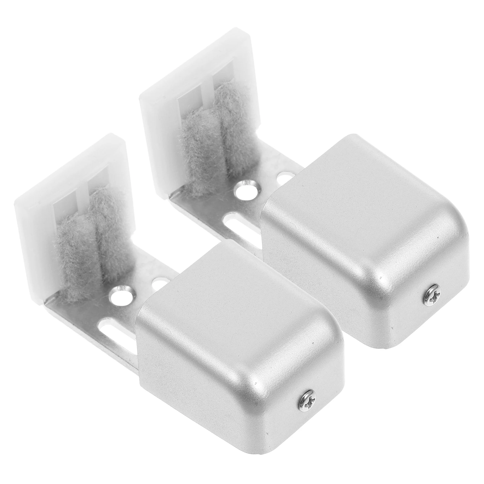 

2 шт. универсальная направляющая для раздвижной двери, автоматическая нижняя направляющая, точная и надежная для домашних проектов, автоматические дверные бамперы