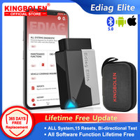 New KINGBOLEN Ediag Elite Full System Car Diagnostic Tools 15 Reset Bi-directional Test Lifetime Free OBD Scan for ios android