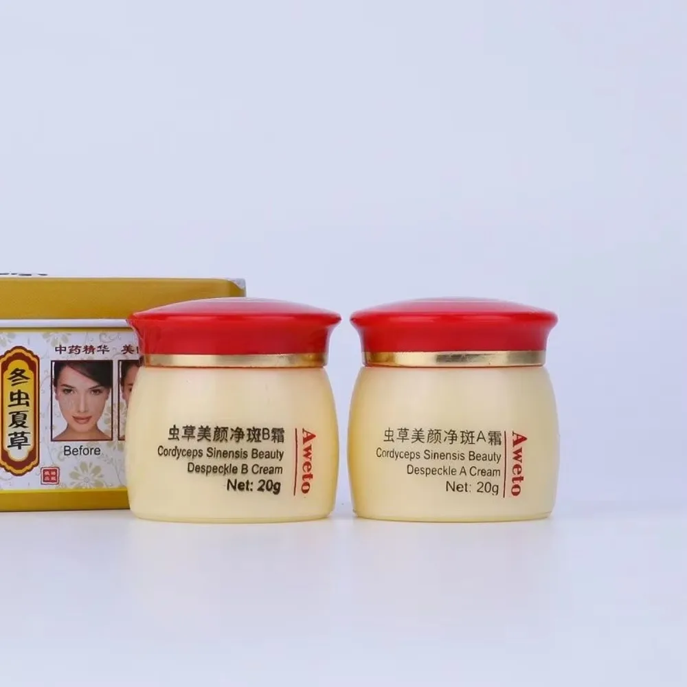 Chinese 2024 Whitening Day Night Cream Set Melasma Dark Age Dark Spots Freckle Remover Skin Lightening Skin Care