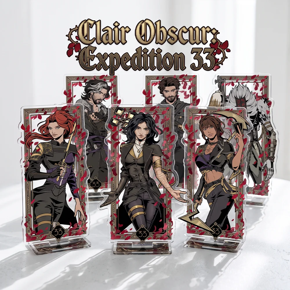 Hot Game Clair Obscur: Expedition 33 Maelle Gustave 15CM Anime Acrylic Stand Keychain Cosplay Desk Decor Collect Gifts