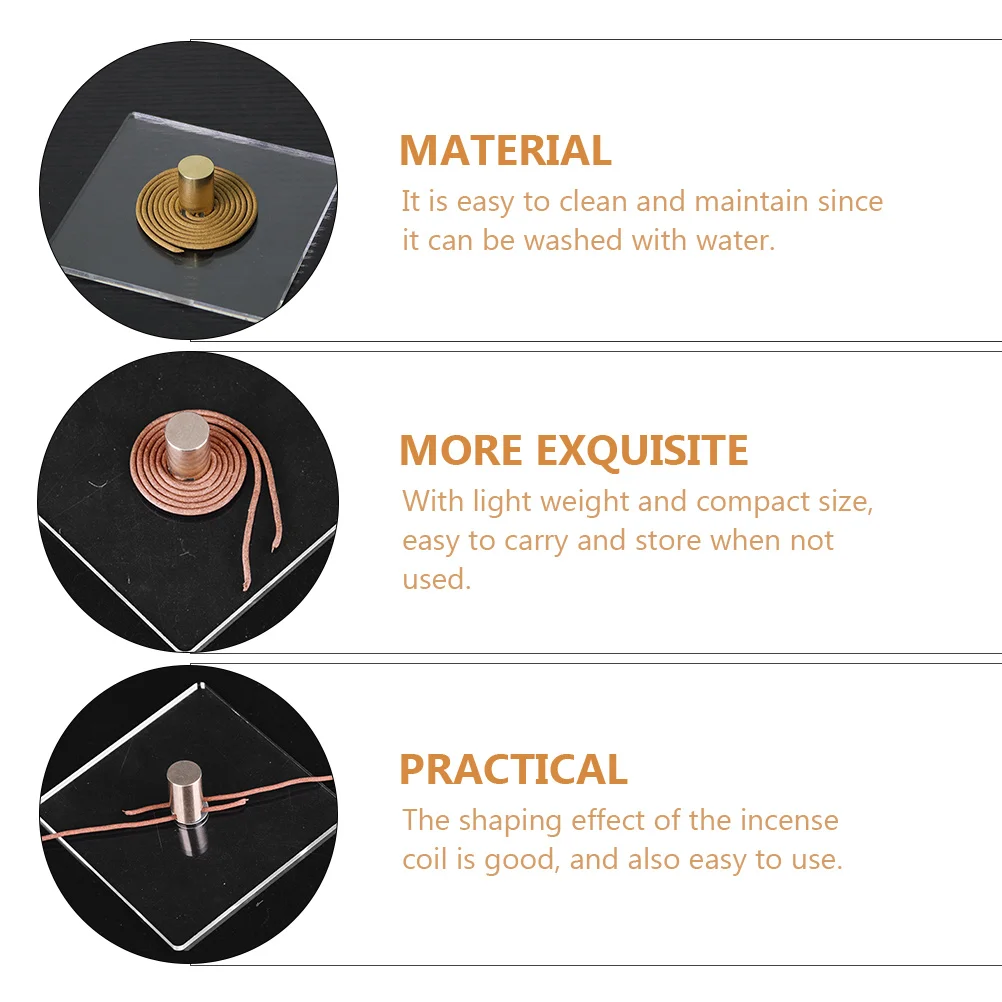 

Copper Plate Incense Wrapper DIY Coil Maker Chinese Burner Kit Mini Holder Baroque Holders Small Portable