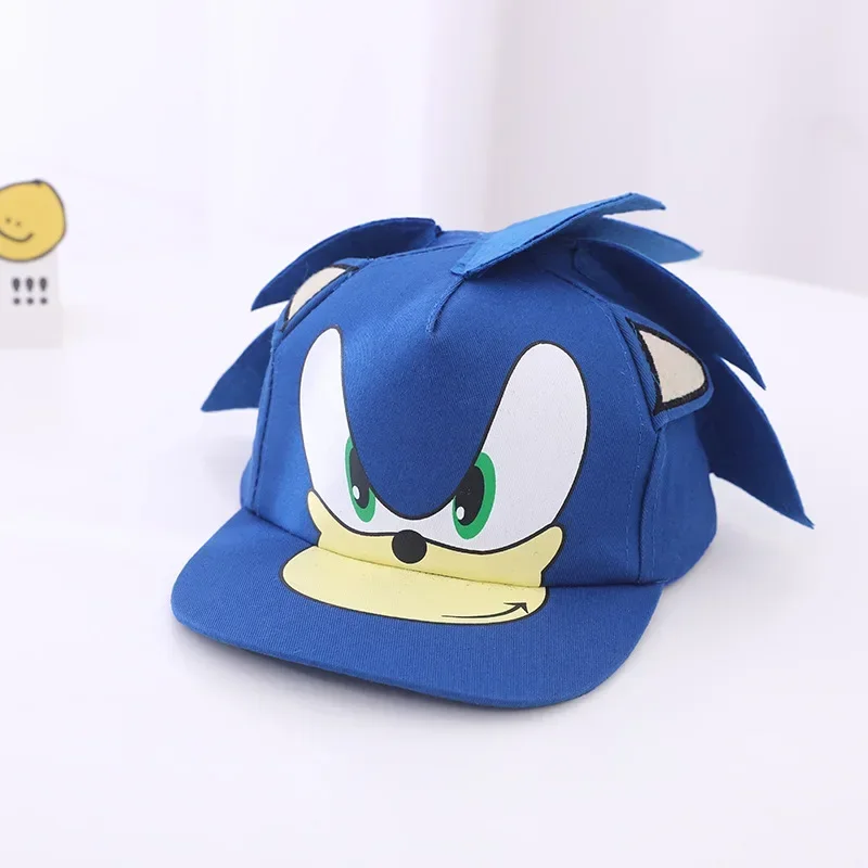 Cartoon Anime Sonics  Children\'s Baseball Cap The Hedgehog High-value Creative Kawaii Peaked Cap Boy and Girl Sunshade Hat Gifts