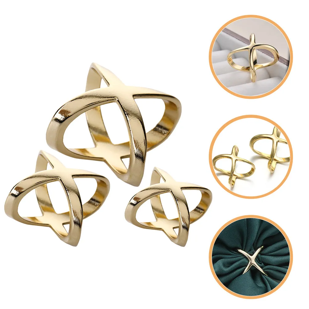 

Набор из 3 клипс-колье для кардиганов и шарфов, декоративные зажимы и кольца для женской одежды