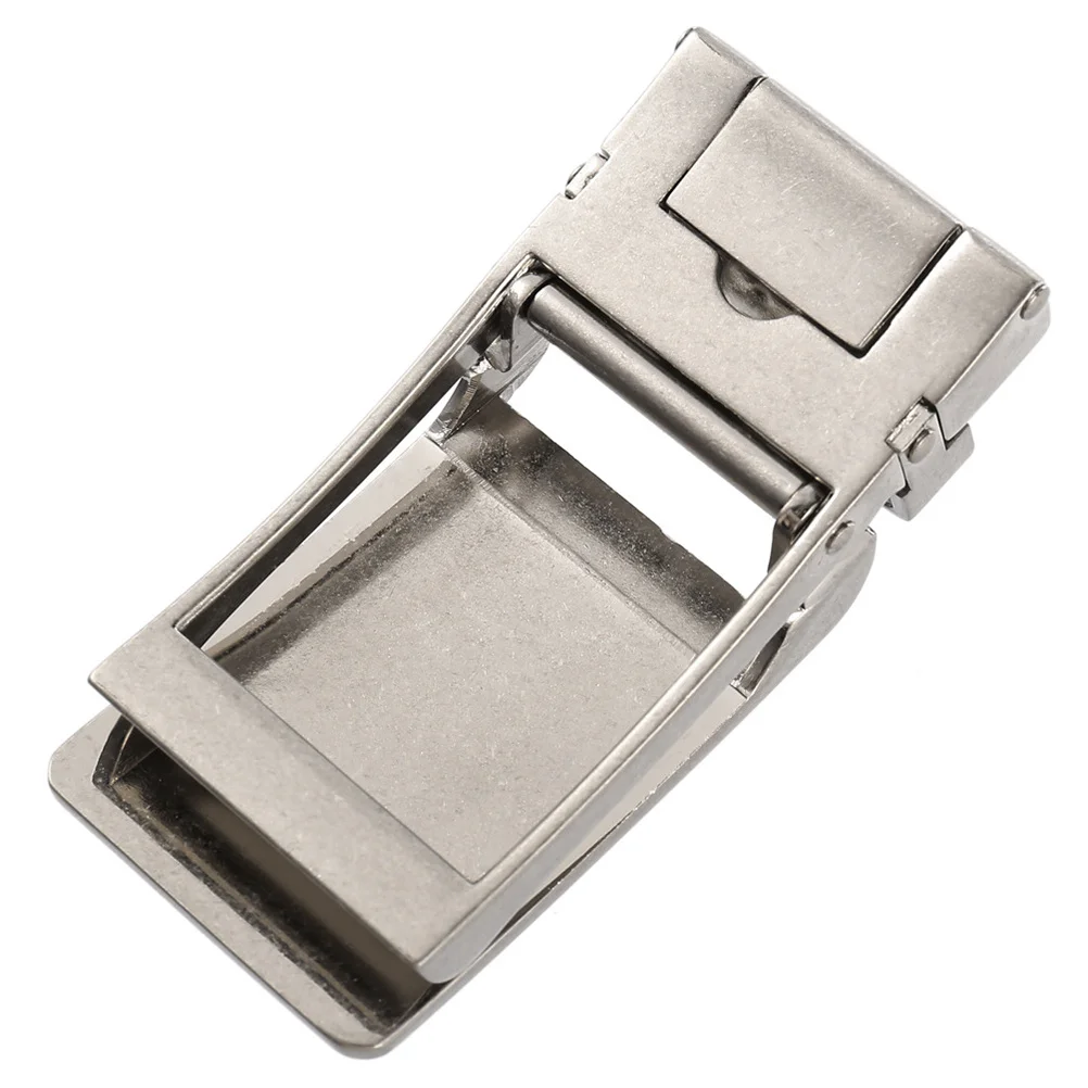 أزياء رجال الأعمال سبيكة مقاومة للخدش مشبك سهلة الاستخدام للأحزمة الفضة حزام مشبك حزام رجالي أبازيم