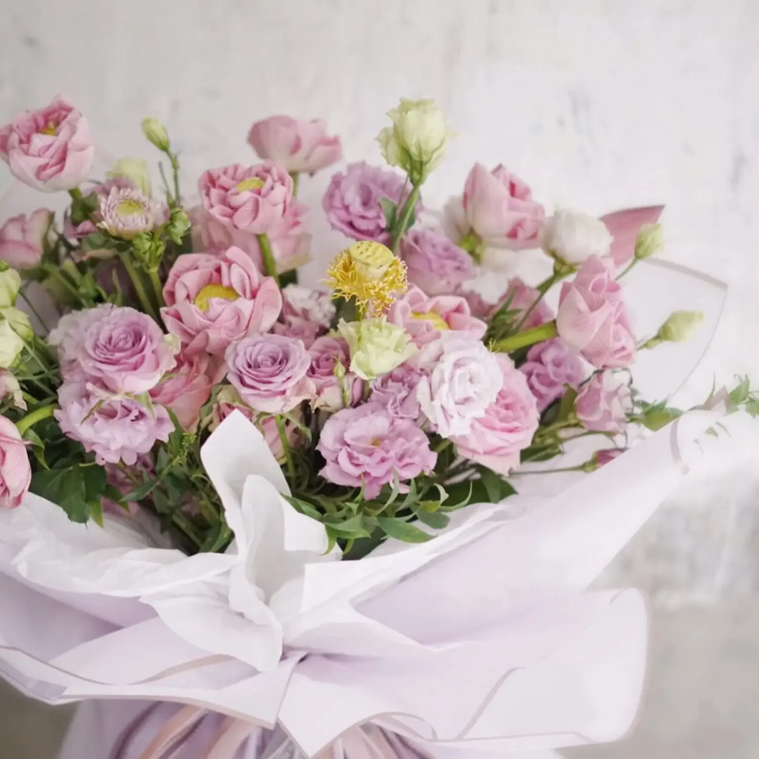 Blumenstrauß-Geschenkpapier – 30 Blätter, 3 Farben, Wasserdicht Mit Bändern & Grußkarten | 57x57 Cm, Für Hochzeiten & Geburtstage