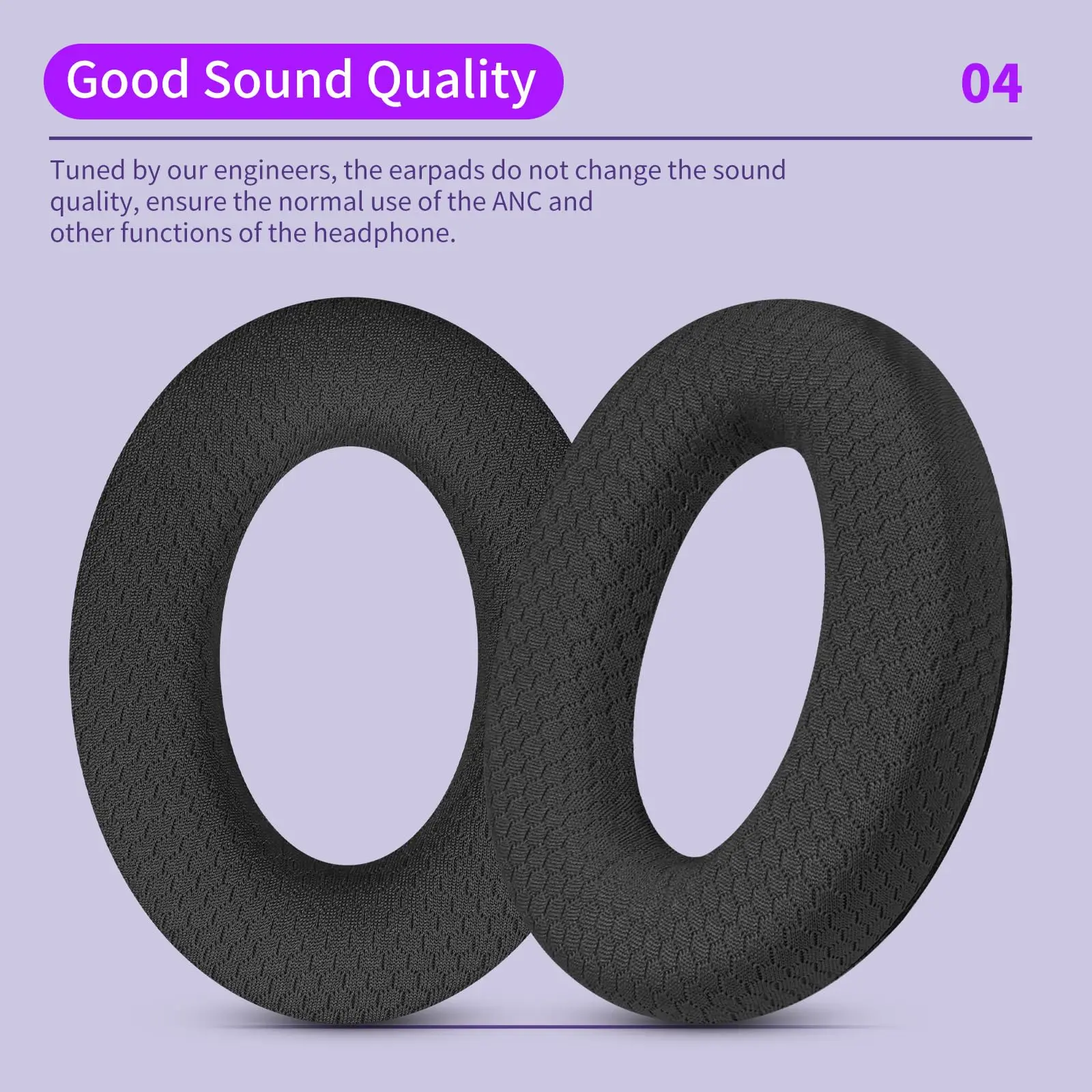 Fabric Replacement Earpads Cushions for Bose QuietComfort 35/35 ii/25/Qc2/Qc15/Ae2/Ae2i/Ae2w/SoundTrue Headset